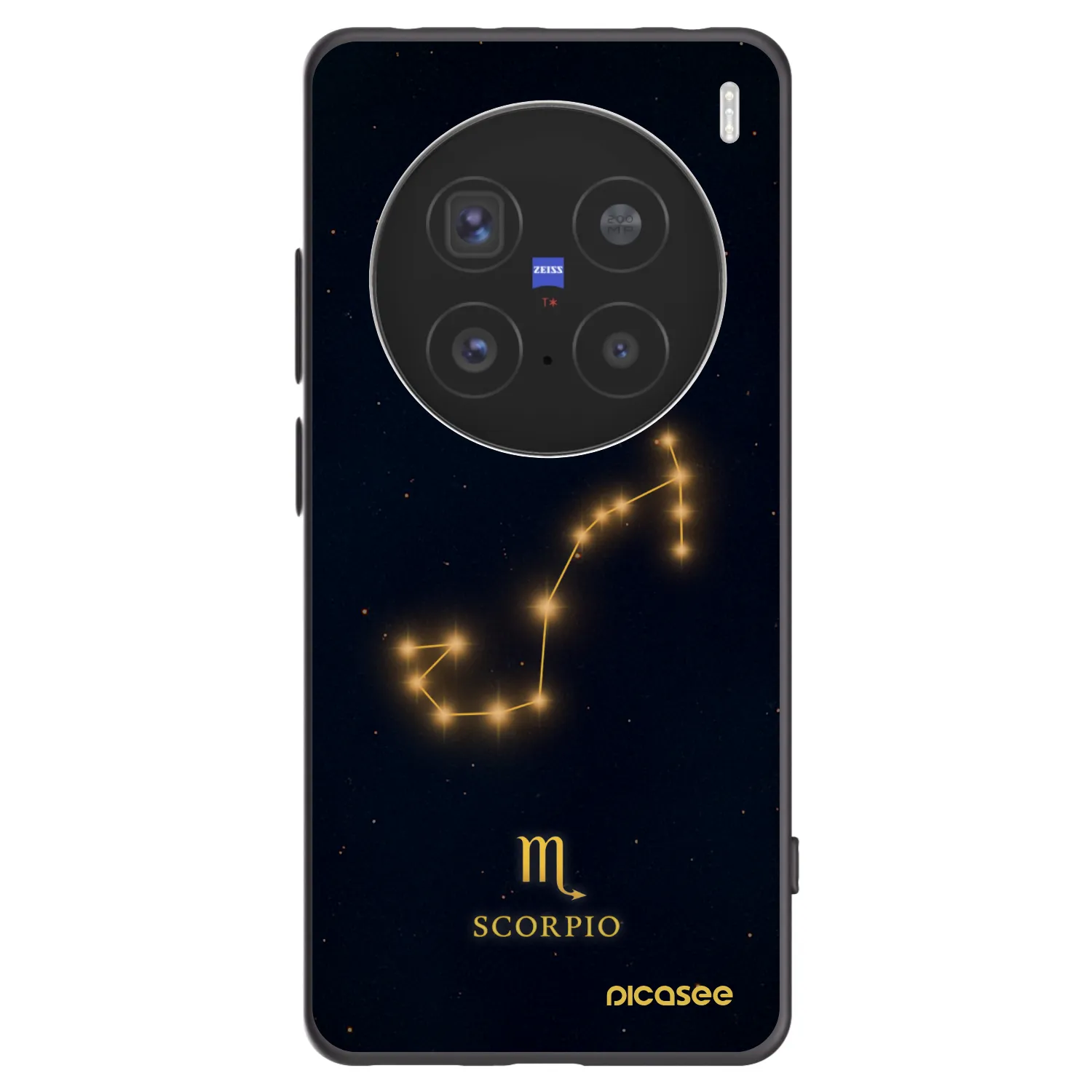 Picasee Vivo X200 Pro Hülle - Schwarzes Silikon - SCORPIO
