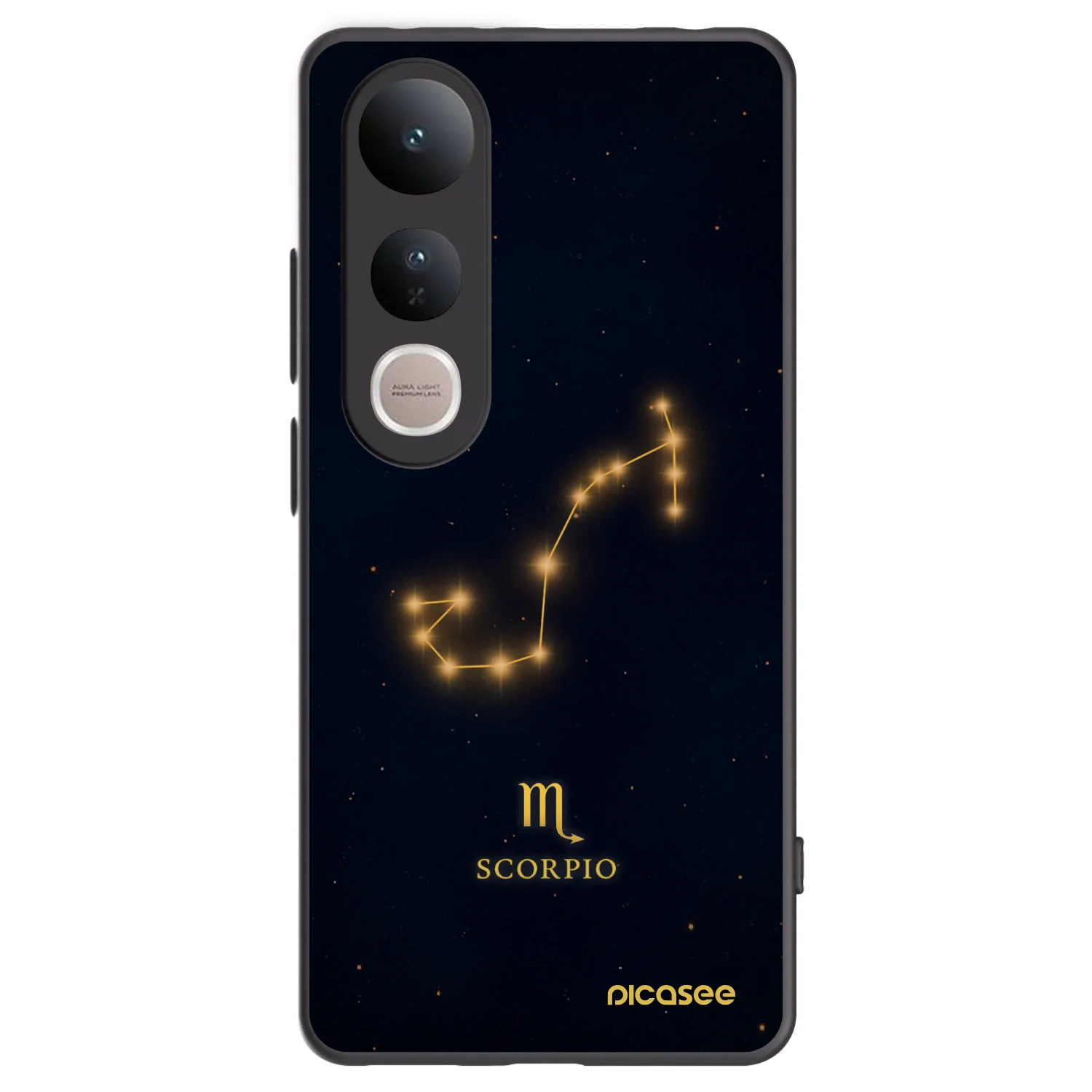 Picasee Vivo V50 Lite 5G Hülle - Schwarzes Silikon - SCORPIO