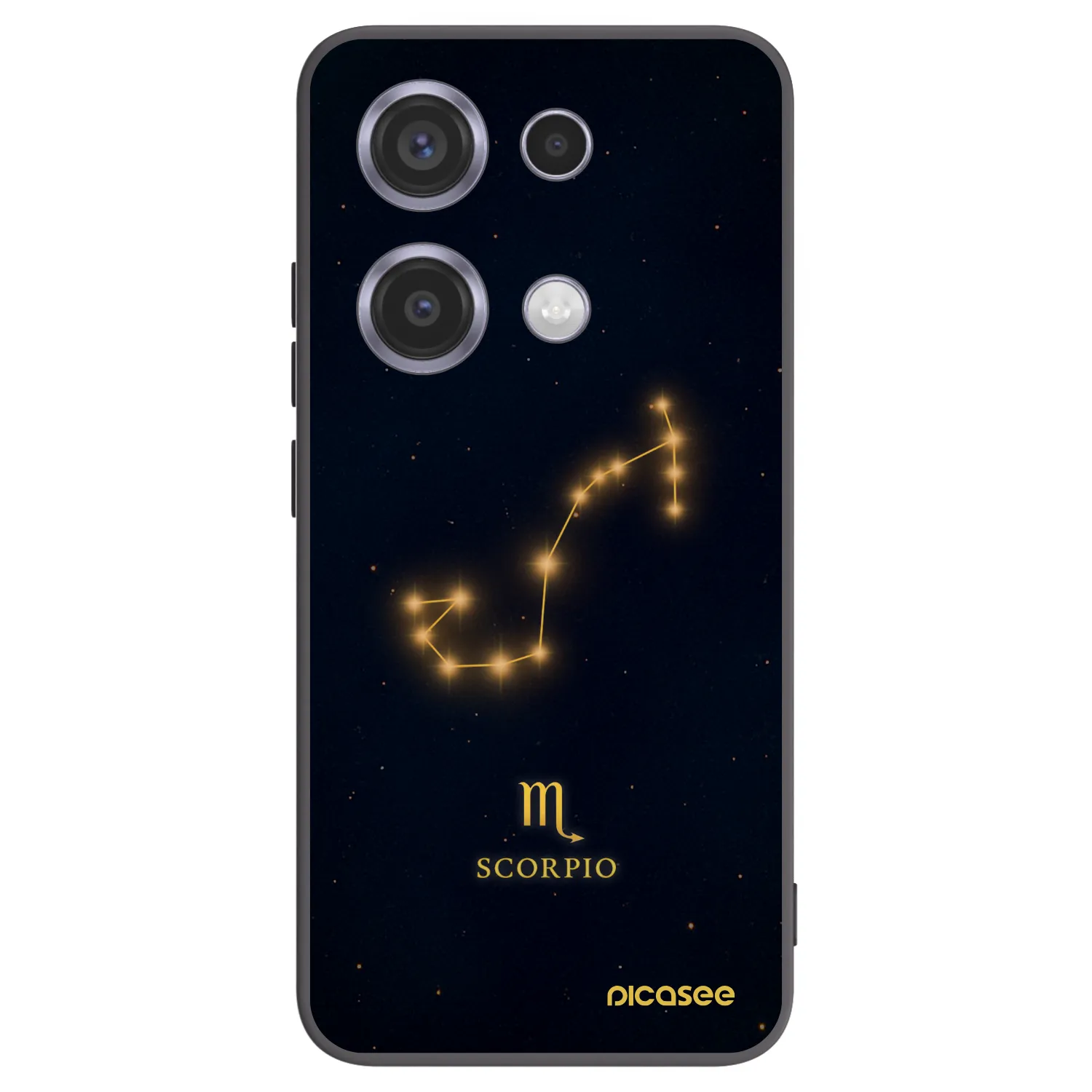 Picasee Xiaomi Redmi Note 14S Hülle - Schwarzes Silikon - SCORPIO