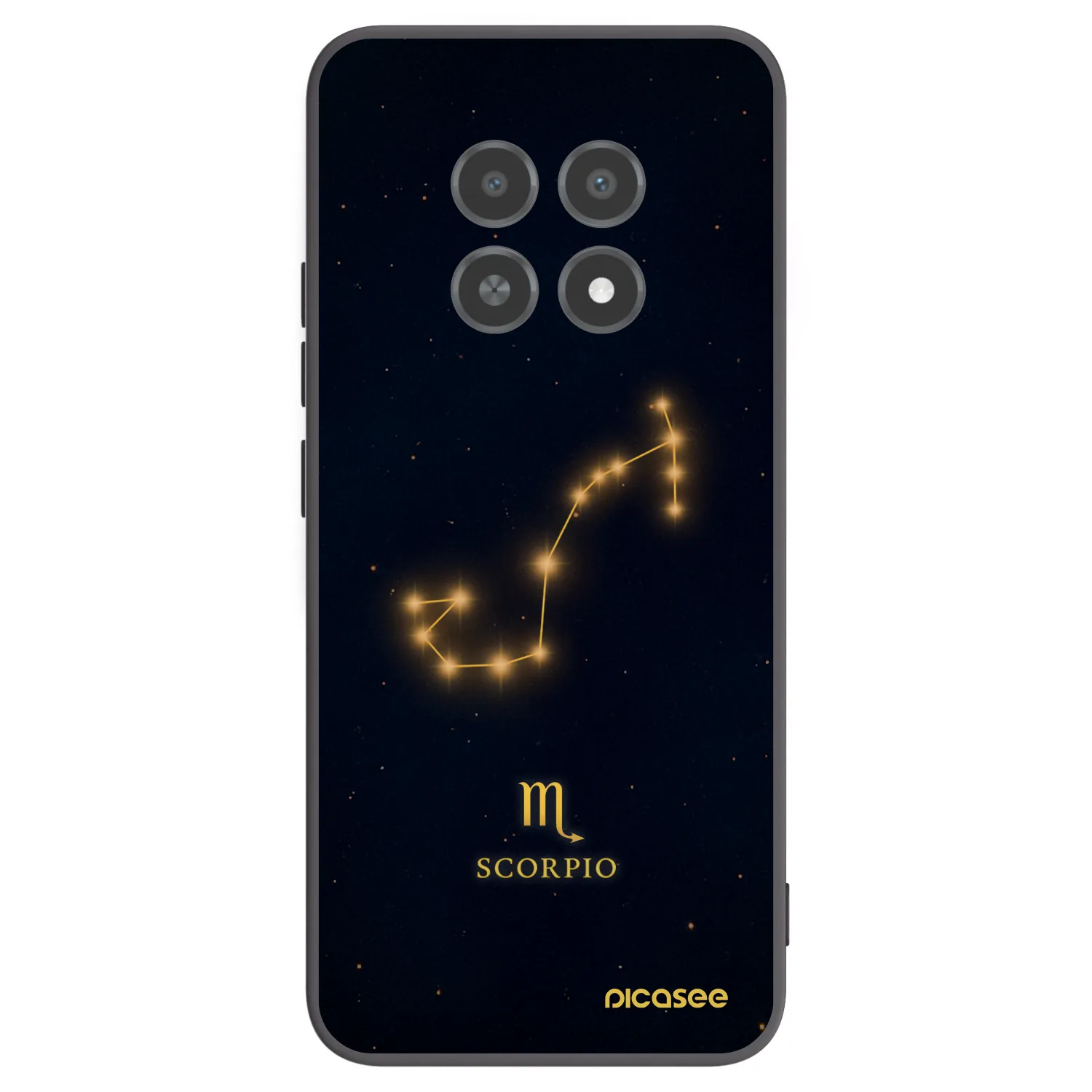 Picasee Realme 12X Hülle - Schwarzes Silikon - SCORPIO