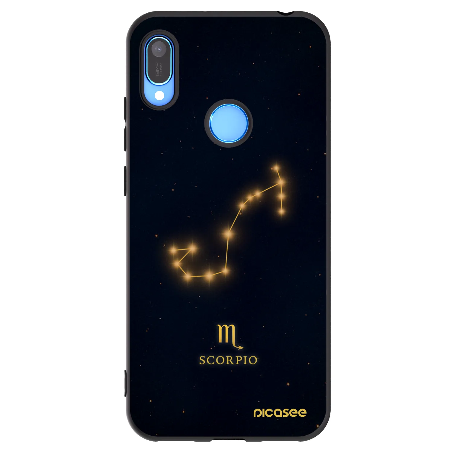 Picasee Huawei Y6 2019 Hülle - Schwarzes Silikon - SCORPIO