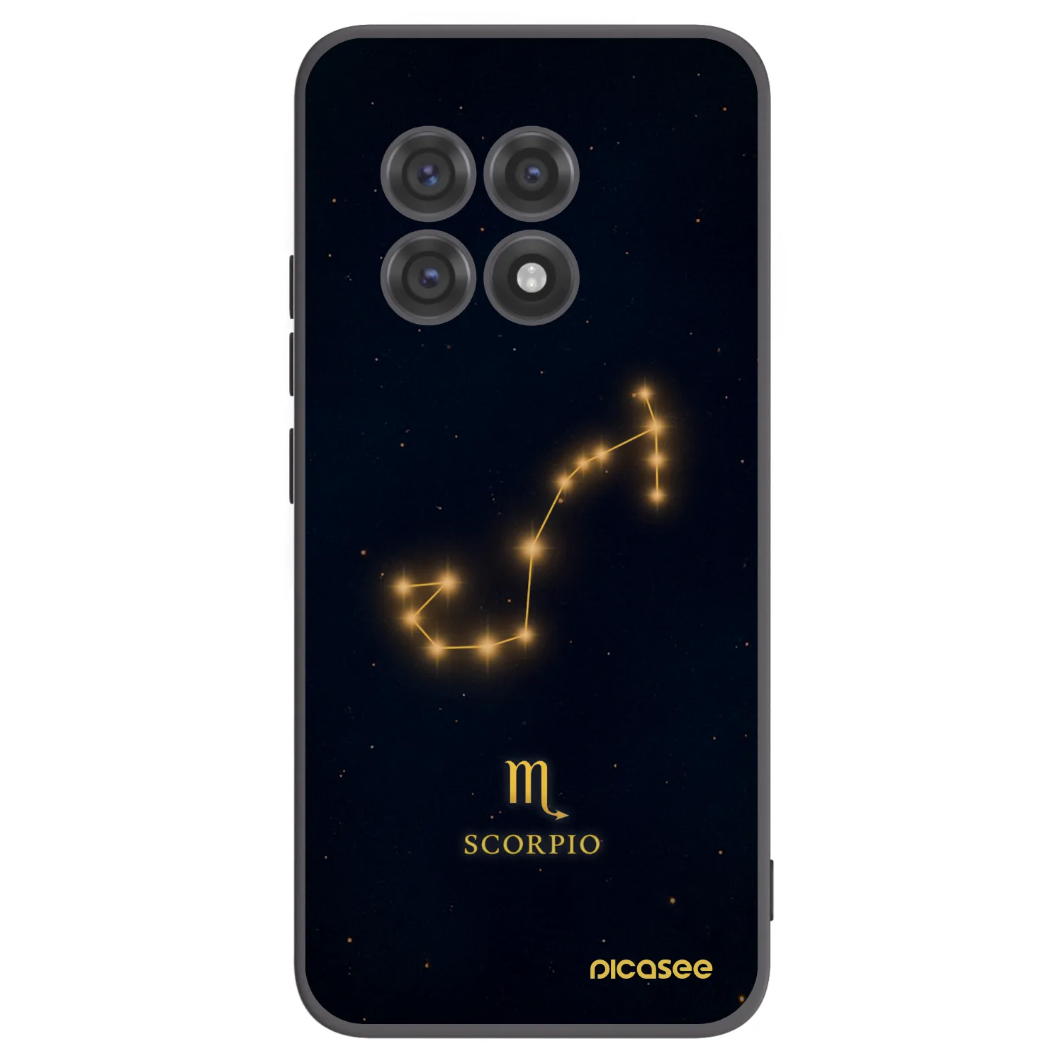 Picasee OnePlus 13R 5G Hülle - Schwarzes Silikon - SCORPIO