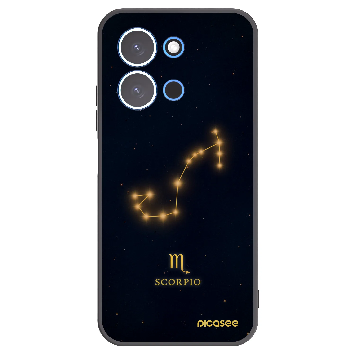 Picasee Xiaomi Redmi 15C 4G Hülle - Schwarzes Silikon - SCORPIO