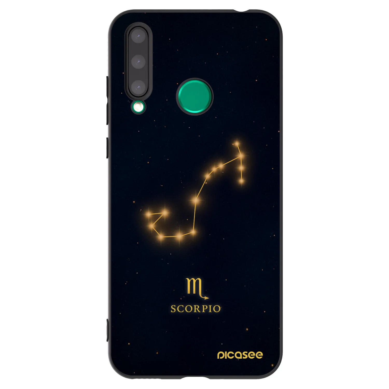 Picasee Honor 20 Lite Hülle - Schwarzes Silikon - SCORPIO