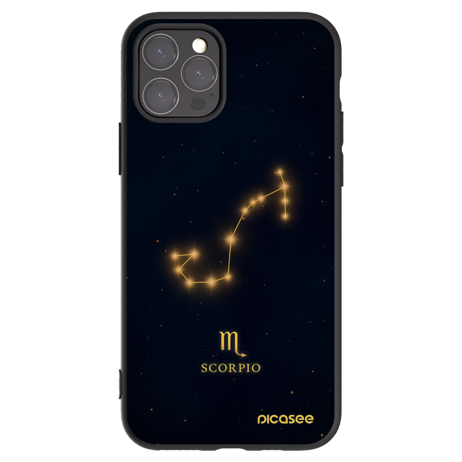 Picasee Apple iPhone 11 Pro Hülle - Schwarzes Silikon - SCORPIO