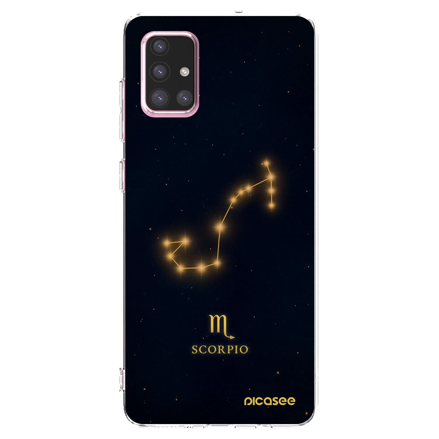 Picasee Samsung Galaxy A71 A715F Hülle - Transparentes Silikon - SCORPIO