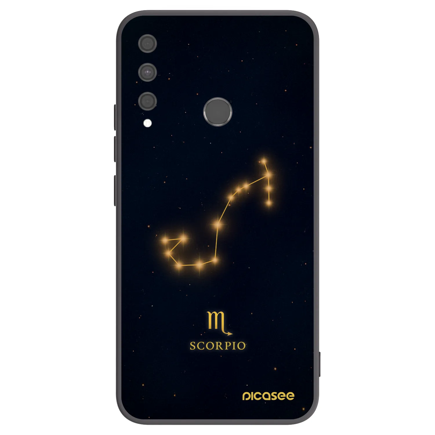 Picasee Huawei P40 Lite E Hülle - Schwarzes Silikon - SCORPIO