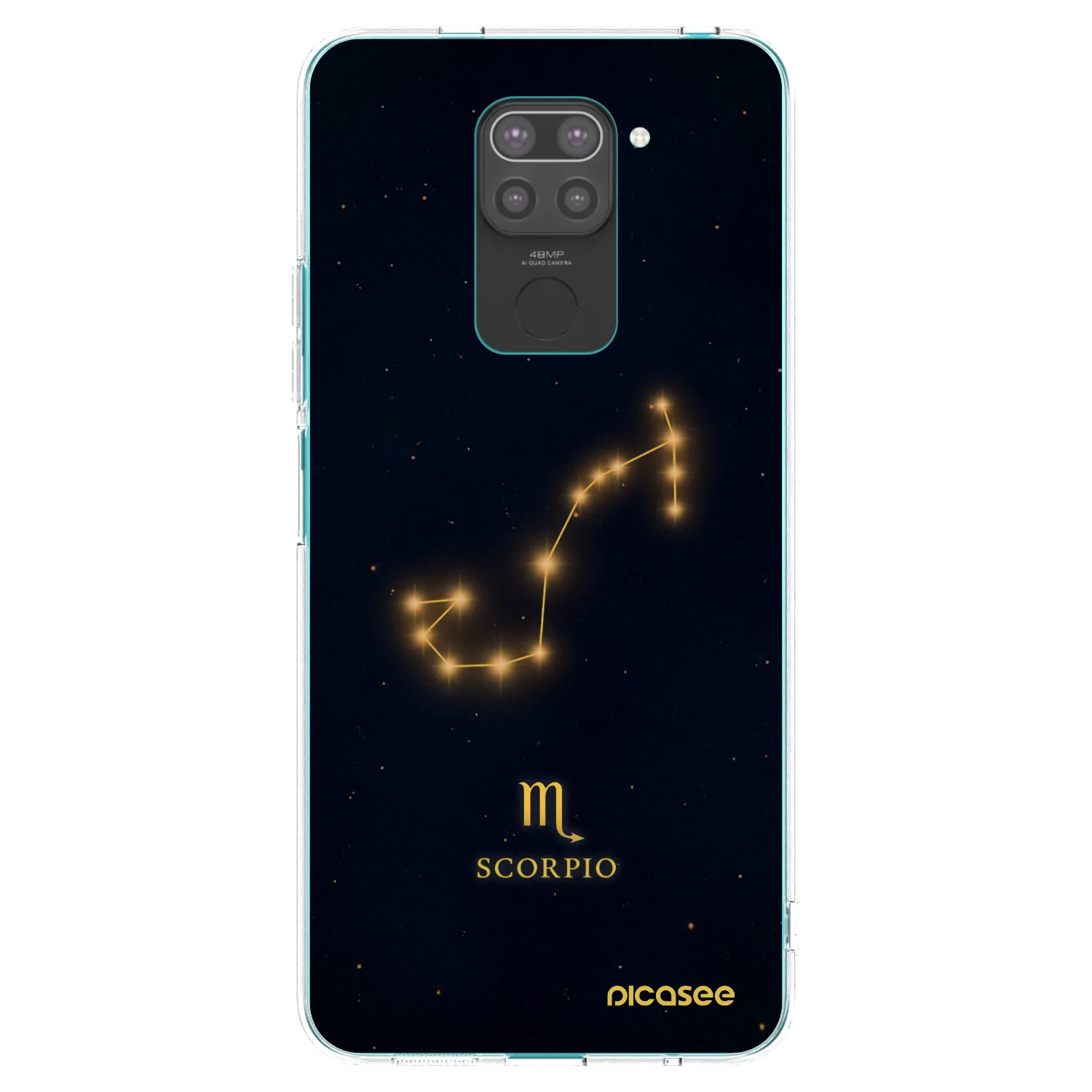 Picasee Xiaomi Redmi Note 9 Hülle - Schwarzes Silikon - SCORPIO