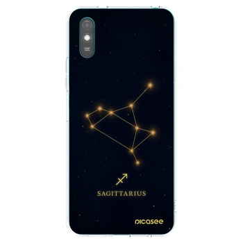 Picasee Xiaomi Redmi 9A Hülle - Transparentes Silikon - SAGITTARIUS