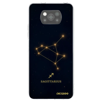 Picasee Xiaomi Poco X3 Hülle - Schwarzes Silikon - SAGITTARIUS