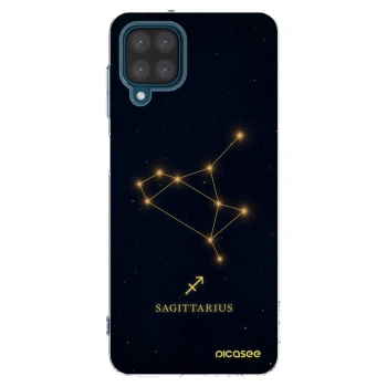 Picasee Samsung Galaxy A12 A125F Hülle - Transparentes Silikon - SAGITTARIUS