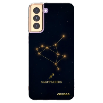 Picasee Samsung Galaxy S21+ 5G G996F Hülle - Transparentes Silikon - SAGITTARIUS