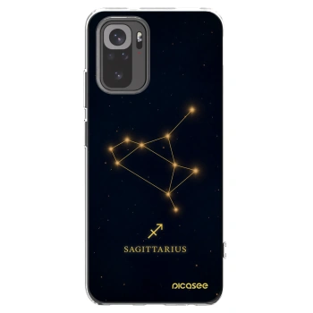 Picasee Xiaomi Redmi Note 10 Hülle - Transparentes Silikon - SAGITTARIUS