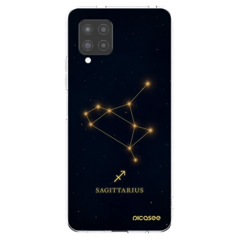 Picasee Samsung Galaxy A42 A426B Hülle - Transparentes Silikon - SAGITTARIUS