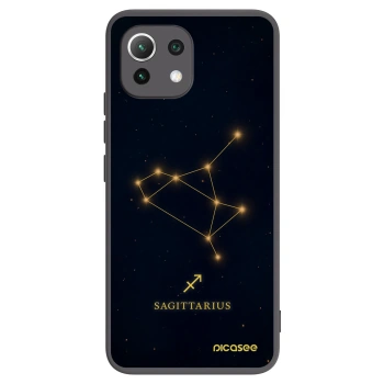 Picasee Xiaomi Mi 11 Lite Hülle - Schwarzes Silikon - SAGITTARIUS