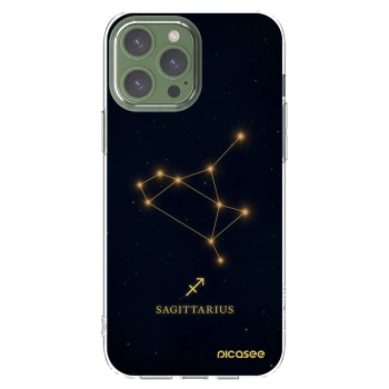 Picasee Apple iPhone 13 Pro Max Hülle - Transparentes Silikon - SAGITTARIUS
