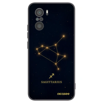 Picasee Xiaomi Poco F3 Hülle - Schwarzes Silikon - SAGITTARIUS