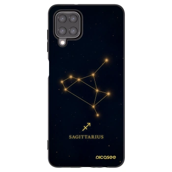 Picasee Samsung Galaxy M12 M127F Hülle - Schwarzes Silikon - SAGITTARIUS