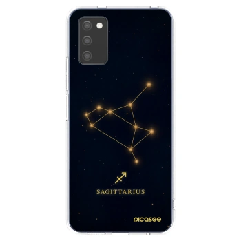 Picasee Samsung Galaxy A02s A025G Hülle - Transparentes Silikon - SAGITTARIUS