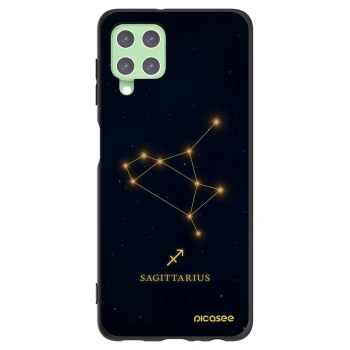 Picasee Samsung Galaxy A22 A225F 4G Hülle - Schwarzes Silikon - SAGITTARIUS