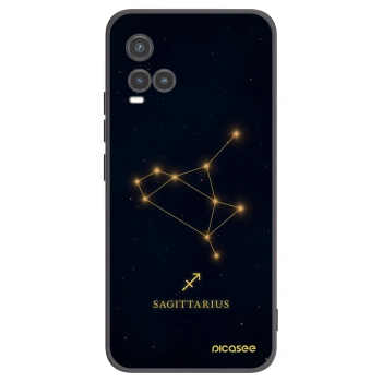 Picasee Vivo Y33s Hülle - Schwarzes Silikon - SAGITTARIUS