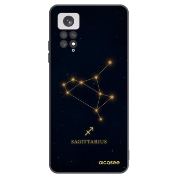 Picasee Xiaomi Redmi Note 11 Hülle - Schwarzes Silikon - SAGITTARIUS