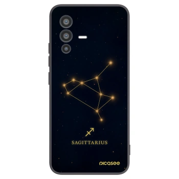 Picasee Vivo V23 5G Hülle - Schwarzes Silikon - SAGITTARIUS