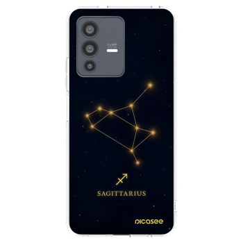 Picasee Vivo V23 5G Hülle - Transparentes Silikon - SAGITTARIUS