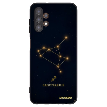 Picasee Samsung Galaxy A13 4G A135 Hülle - Schwarzes Silikon - SAGITTARIUS