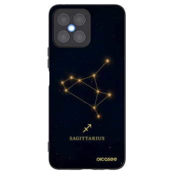 Picasee Honor X8 4G Hülle - Schwarzes Silikon - SAGITTARIUS