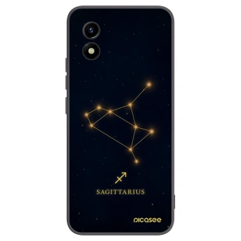 Picasee Vivo Y01 Hülle - Schwarzes Silikon - SAGITTARIUS