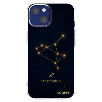 Picasee Apple iPhone 14 Hülle - Transparentes Silikon - SAGITTARIUS