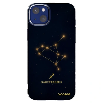 Picasee Apple iPhone 14 Plus Hülle - Transparentes Silikon - SAGITTARIUS