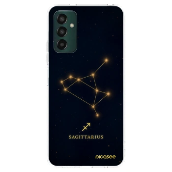 Picasee Samsung Galaxy M13 M135F Hülle - Transparentes Silikon - SAGITTARIUS