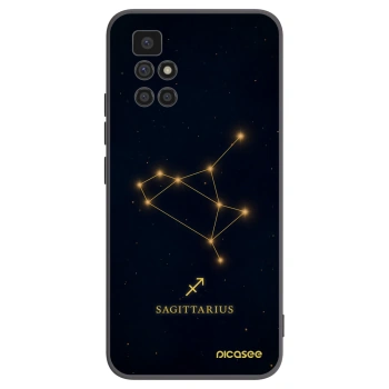 Picasee Xiaomi Redmi 10 (2022) Hülle - Schwarzes Silikon - SAGITTARIUS