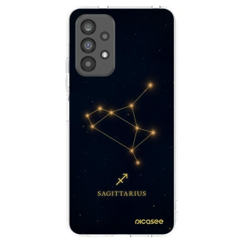 Picasee Samsung Galaxy A73 5G Hülle - Transparentes Silikon - SAGITTARIUS