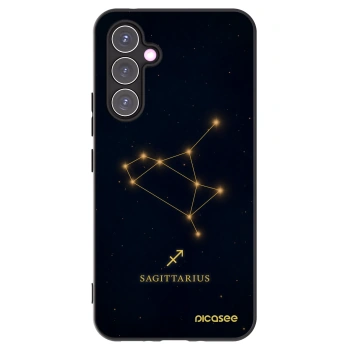Picasee Samsung Galaxy A54 5G A546B Hülle - Schwarzes Silikon - SAGITTARIUS