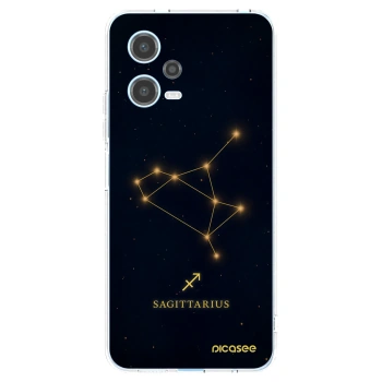 Picasee Xiaomi Redmi Note 12 5G Hülle - Transparentes Silikon - SAGITTARIUS