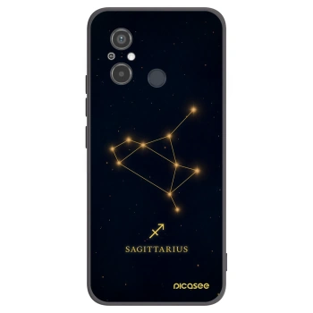 Picasee Xiaomi Redmi 12C Hülle - Schwarzes Silikon - SAGITTARIUS