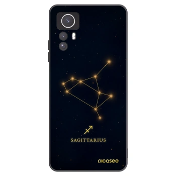 Picasee Xiaomi Redmi Note 12S Hülle - Schwarzes Silikon - SAGITTARIUS