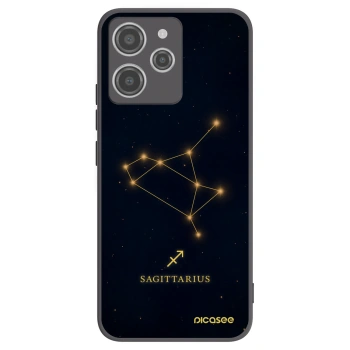 Picasee Xiaomi Redmi 12 4G Hülle - Schwarzes Silikon - SAGITTARIUS