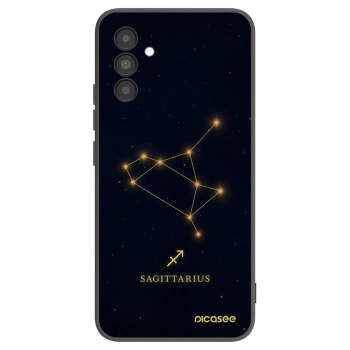 Picasee Samsung Galaxy A04s A047F Hülle - Schwarzes Silikon - SAGITTARIUS