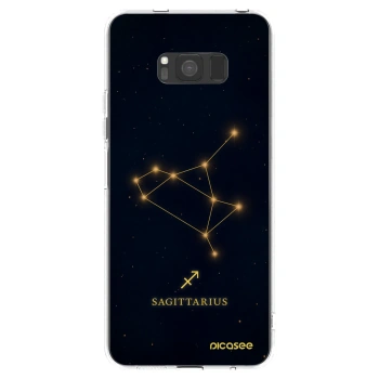 Picasee Samsung Galaxy S8 G950F Hülle - Transparentes Silikon - SAGITTARIUS