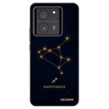 Picasee Xiaomi 13T Hülle - Schwarzes Silikon - SAGITTARIUS