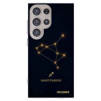Picasee Samsung Galaxy S24 Ultra S928B 5G Hülle - Transparentes Silikon - SAGITTARIUS