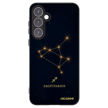 Picasee Samsung Galaxy A55 5G A556B Hülle - Schwarzes Silikon - SAGITTARIUS