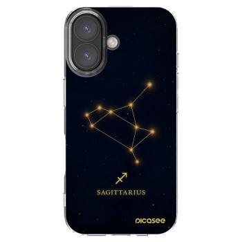 Picasee Apple iPhone 16 Hülle - Transparentes Silikon - SAGITTARIUS