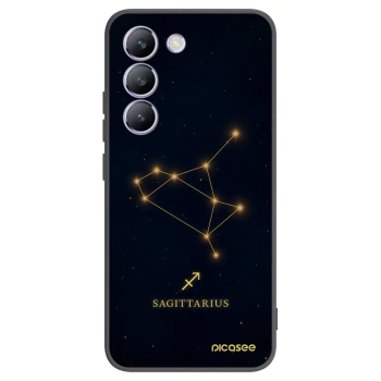 Picasee Vivo V40 SE 5G Hülle - Schwarzes Silikon - SAGITTARIUS