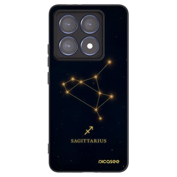 Picasee Xiaomi 14T Pro Hülle - Schwarzes Silikon - SAGITTARIUS