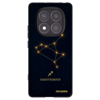 Picasee Xiaomi Redmi Note 14 Pro 4G Hülle - Schwarzes Silikon - SAGITTARIUS